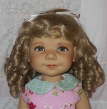 WEE 3 MADELINE Doll Wig SIZE 12-13.5 BLONDE Ringlet Curls Bangs A NWT