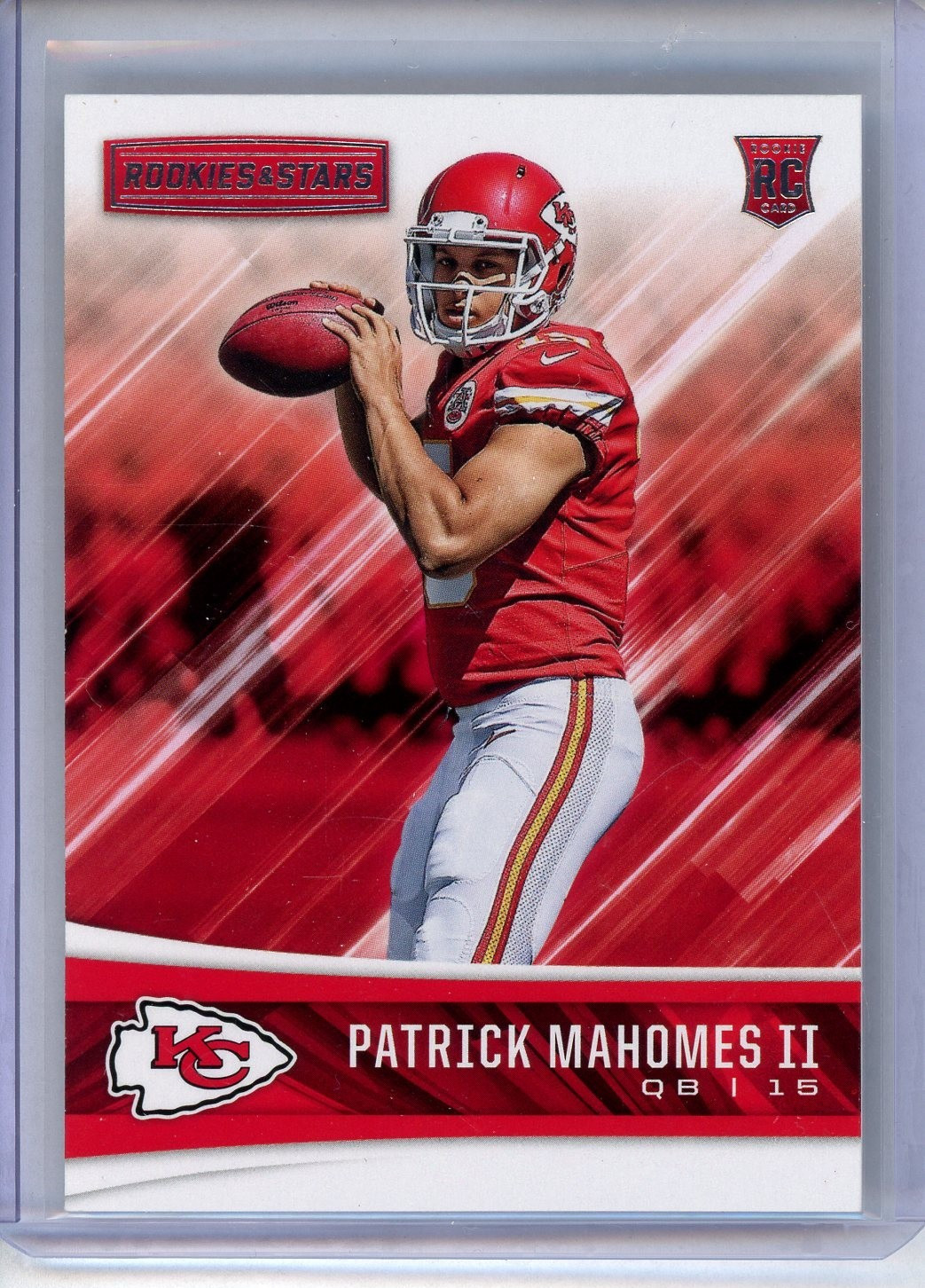 2017 Panini Rookies & Stars Patrick Mahomes II #201 ROOKIE Kansas City Chiefs RC