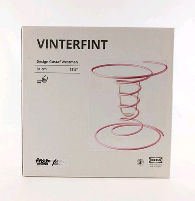 Gustaf Westman X Ikea Vinterfint Vase Pink Spiral 12 ¼