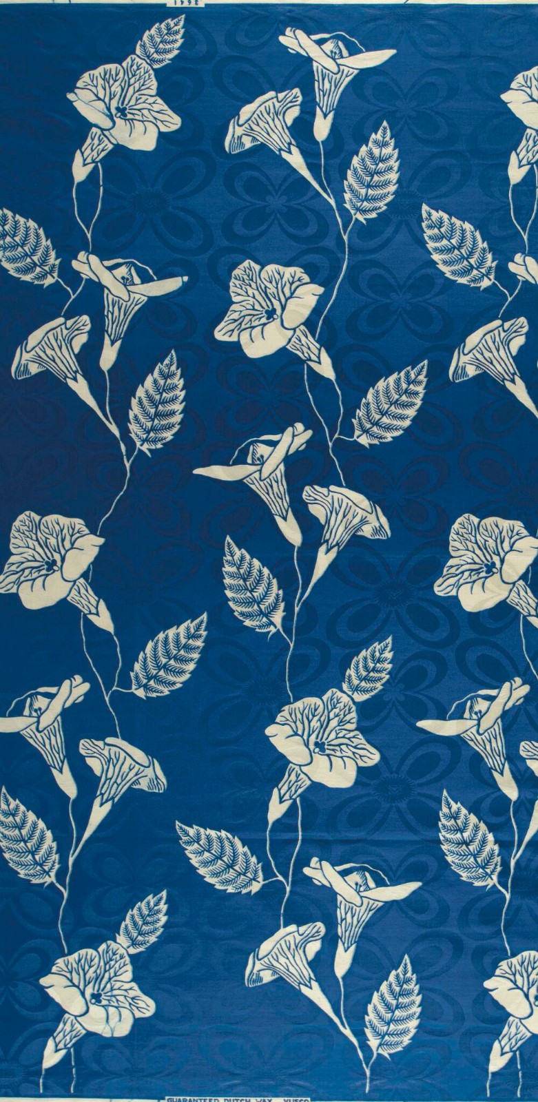 Tissu Damask Bazin Wax Vlisco Hollandais Authentique 6 Yards 100% Coton Code VL0364100306