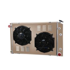 4 Row Radiator Shroud Fan For 1981-1991 Chevy C/K Trucks C10 C20 C30 C1500 C2500