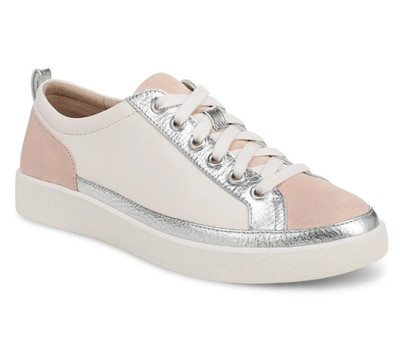 Hot sales!! Vionic Willa 2.0 Slip on Flat - Sea Salt Multi Leather