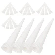 25 Pcs Glue Tube Nozzle Caulk Extension Caulking Extender Nozzles Tips