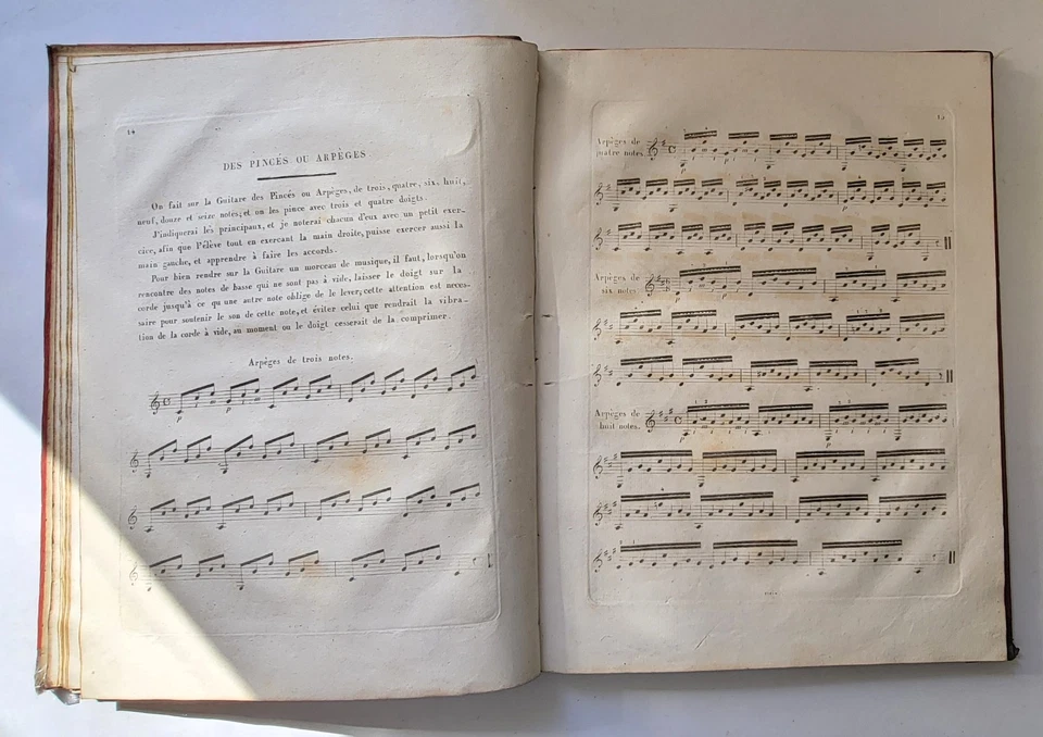 Méthode complète pour pincer la Guitare par Ferdinando CARULLI (cc 1820 ?) RARE - Photo 4/4
