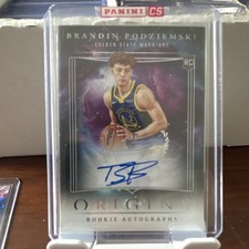 Panini 2023-24 Origins Rookie Autographs Brandin Podziemski Golden State Warrio…