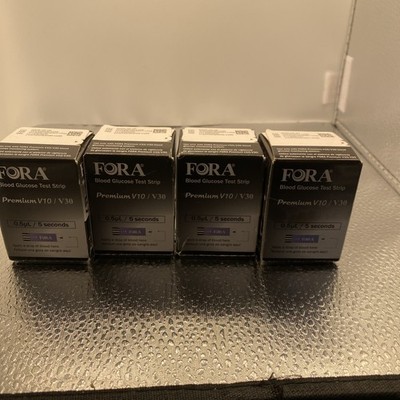 FOUR BOXES - FORA Blood Glucose Strips (50 ct/vial)｜For V30 / G30 / Premium V10