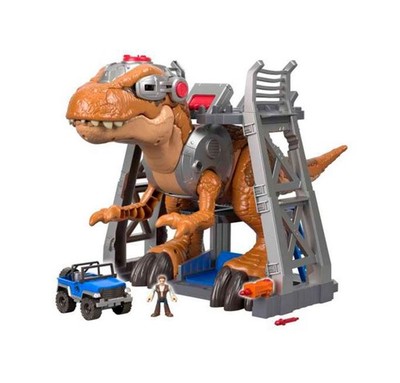 Fisher-Price Imaginext Jurassic World T Rex Dinosaur Toy with Owen Grady Figure
