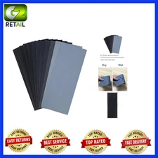 12PCS Silicon Carbide Sandpaper Assortment Pack - 12 Grits for All Projects