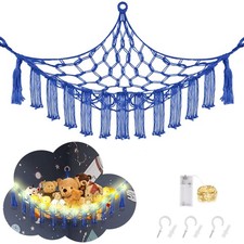 Stuffed Animal Hammock with LED Light, Toy Hammock for Stuffed Animals Storag...