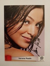 Verona Pooth Autogramm Signiert AK RA