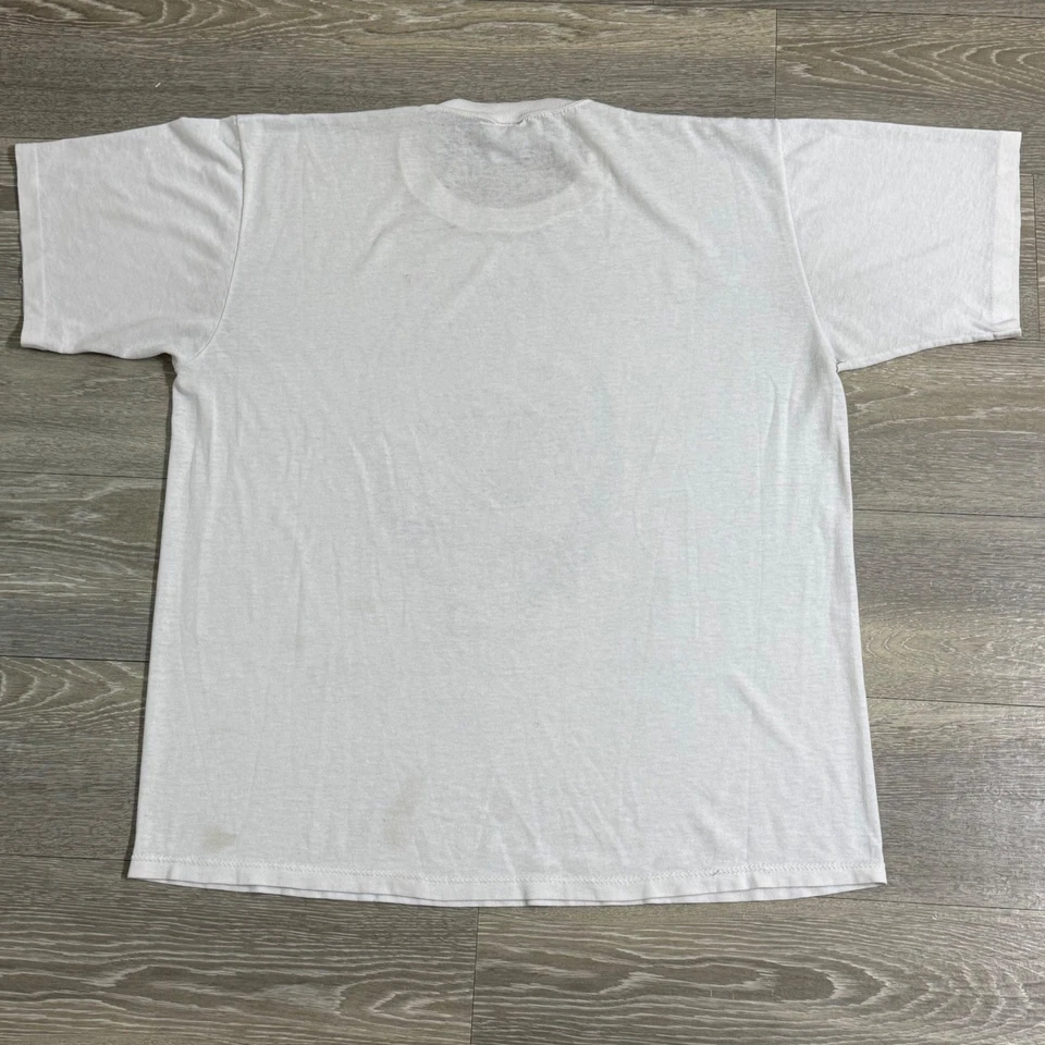 Camiseta De Colección Años 80 Grateful Dead Skull Einstein Blanca Papel Delgada XL Rara Foto 3 de 4