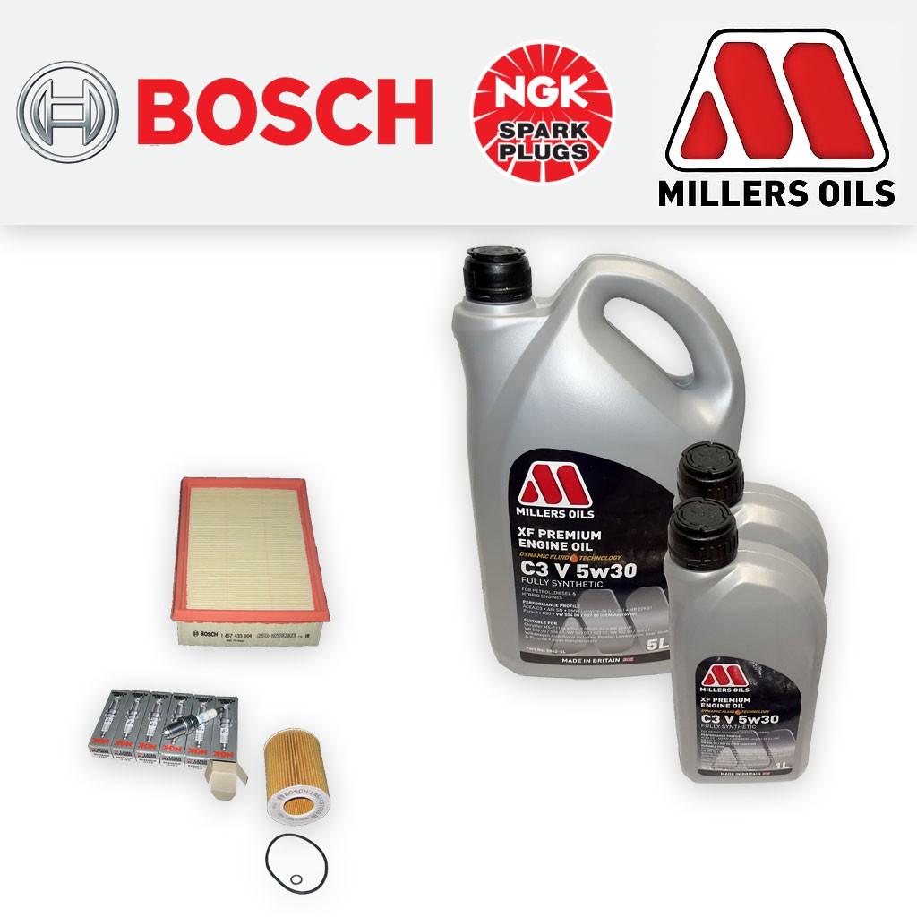 SERVICE KIT for BMW Z3 2.0 2.2 OIL AIR FILTERS SPARK PLUGS +5w30 OIL (1999-2002)