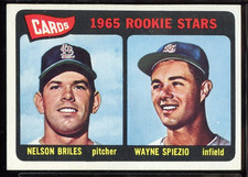 Click to enlarge Cards 1965 Rookie Stars (Nelson Briles / Wayne Spiezio)