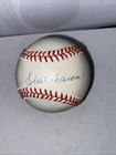 Hank Aaron Autographed Official NL Baseball  JSA COA LETTER