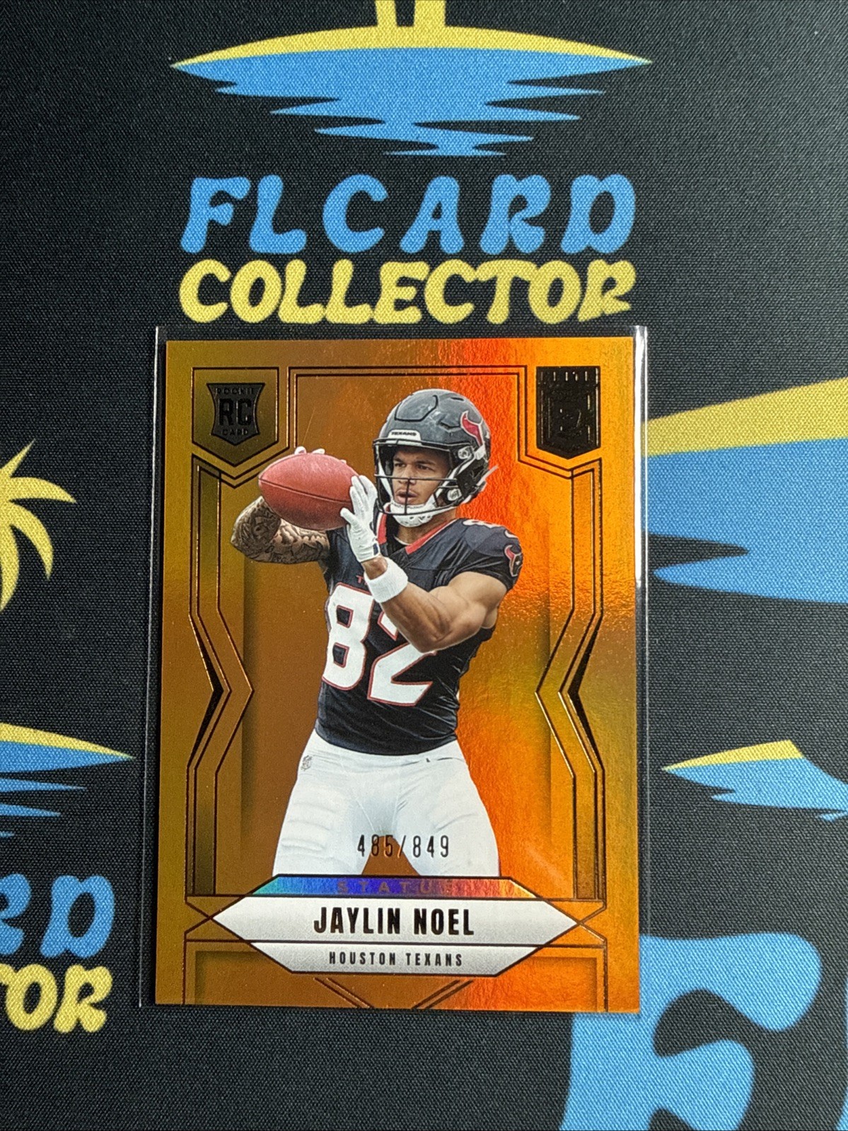 Jaylin Noel Rookie #135 2025 Panini Donruss Elite Status Metallic Orange RC /849