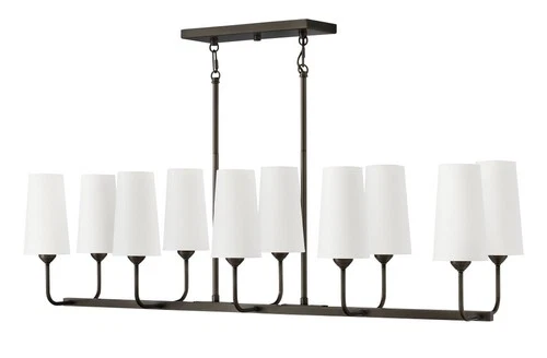 Hinkley Lighting - Lewis - 50W 10 LED Linear Chandelier In Traditional Style-12 - Picture 4 of 4