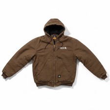 Berne Matco Tools Brown Canvas Hooded Work Jacket Mens XL HJ375BB Regular