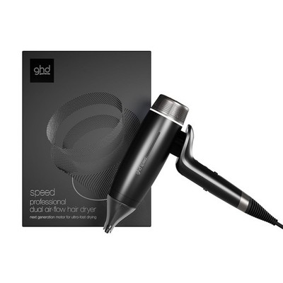 ghd Speed Ionic Hair Dryer- Fast, Quick, Powerful Blow Dries - Metallic Black
