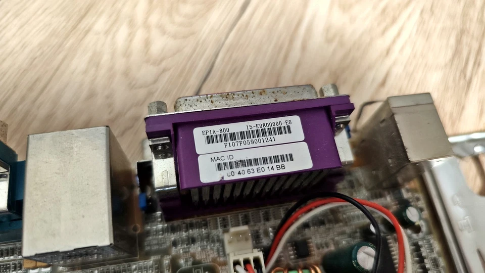 VIA EPIA-800 REV. E mini-ITX SDRAM Motherboard /w VIA C3 800MHz CPU + RAM - Image 3 of 4