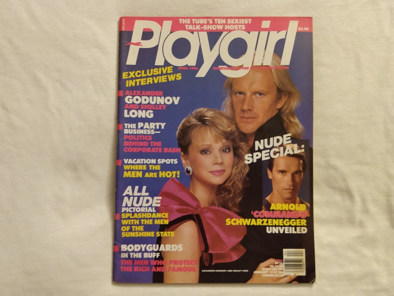 VINTAGE MAGAZINE 1986 PLAYGIRL # 11 w/ ARNOLD SCHWARZENEGGER