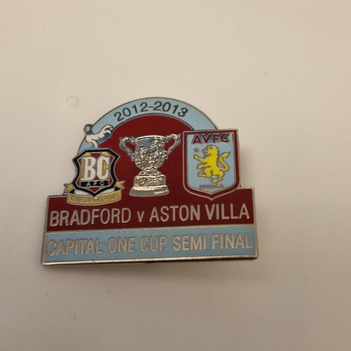 Bradford V Aston Villa Badge - Picture 1 of 1