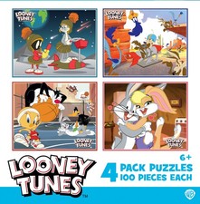 MasterPieces - Looney Tunes 4-Pack 100 Piece Jigsaw Puzzles