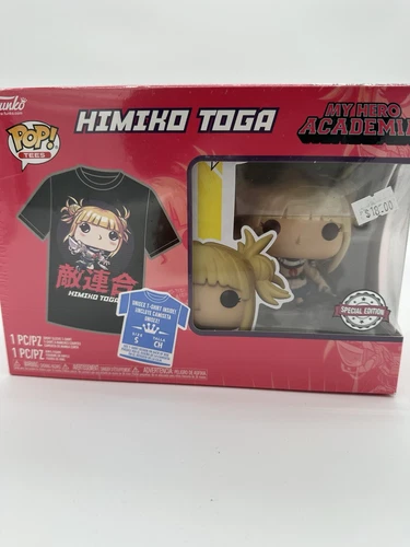 Funko POP! My Hero Academia Himiko Toga #1029 T-Shirt Bundle Size S Exclusive