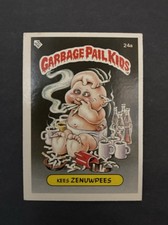 1985 Garbage Pail Kids Holland Test Release (1986) Series 1 Kees Zenuwpees 24a