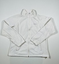 Columbia Fleece Jacket Womens XL White Full Z...