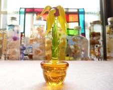 Nice Vintage Venetian Murano Glass Flower Ornament Figurine 3.8in