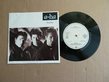 A-HA - TOUCHY! / HURRY HOME - 7" PICTURE SLEEVE SINGLE - GERMAN PRESSING