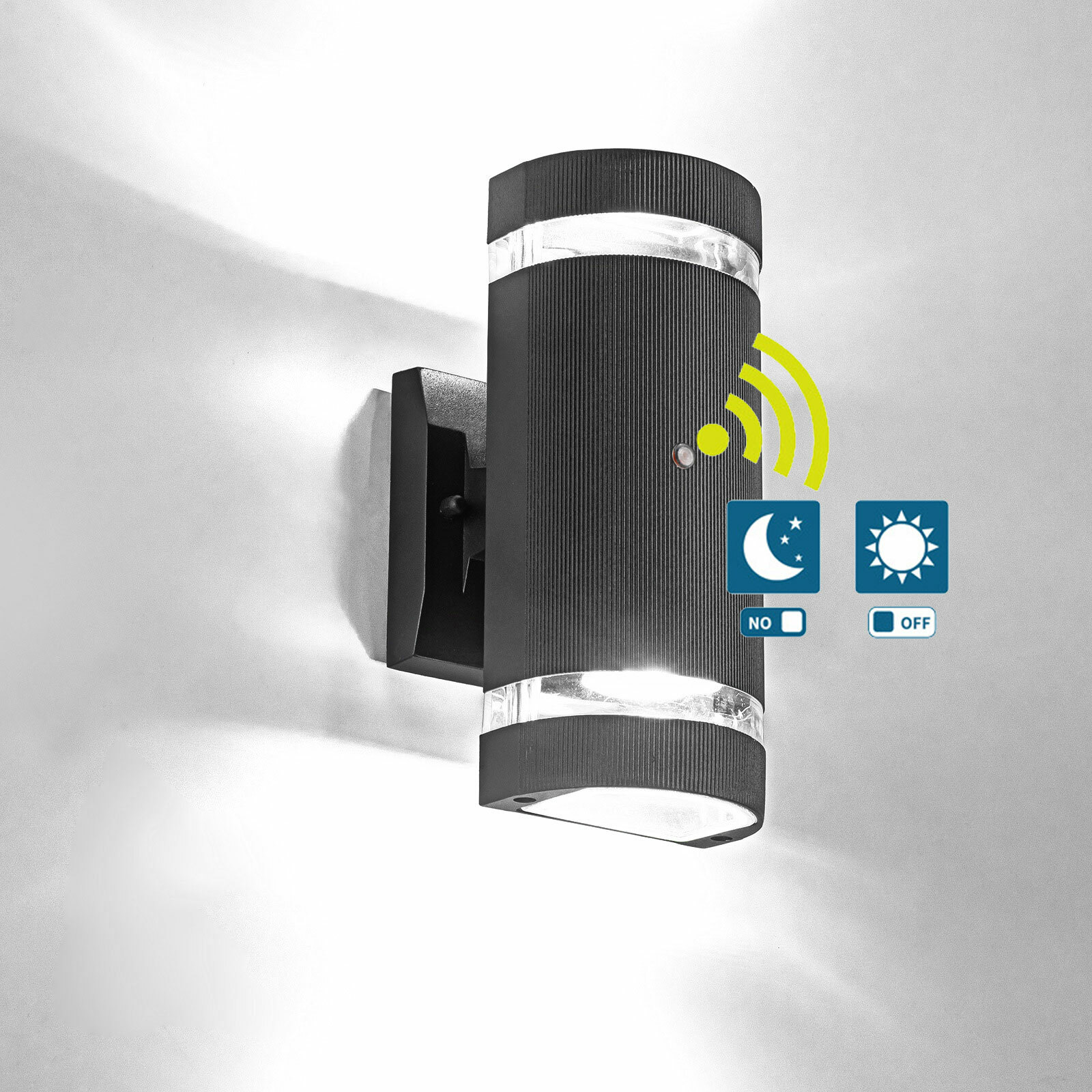 Up/Down 11W LED Dusk to Dawn Sensor Photocell Lamp Outdoor Wall Light ...