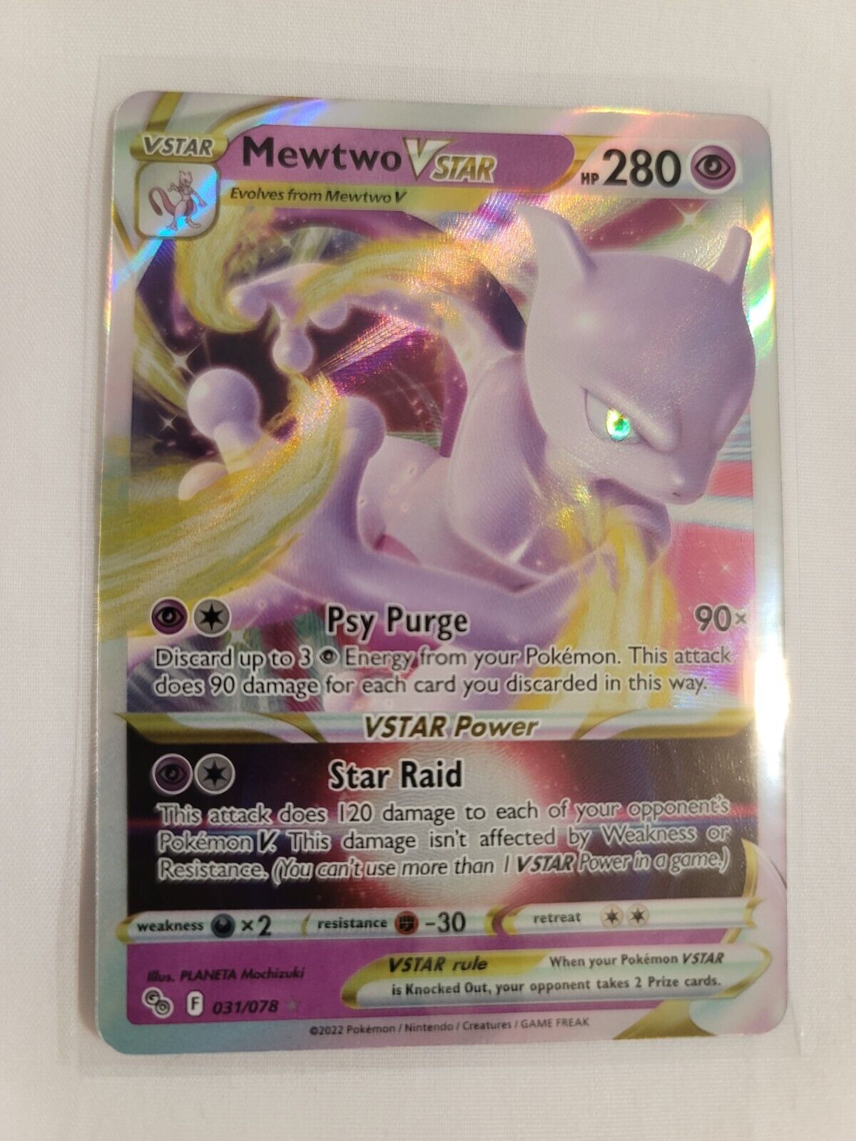 Mewtwo VSTAR - Pokémon Go Pokémon card 031/078