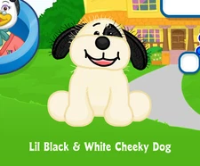 Webkinz Lil Black & White Cheeky Dog Virtual Adoption Code Only Messaged Webkinz
