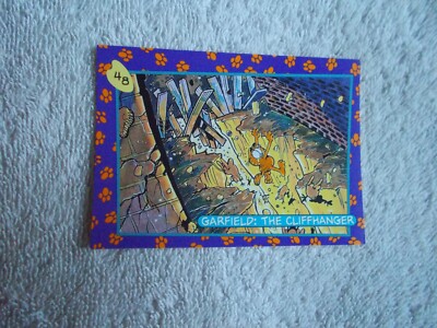 Skybox 1984: Garfield ''SCENE 3'' #48 Trading Card - The Cliffhanger