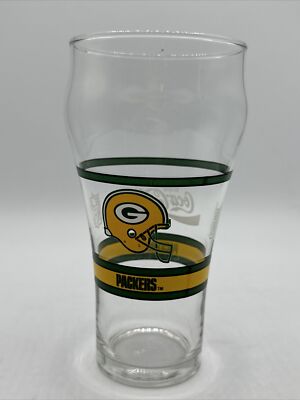 Coca-Cola Green Bay Packers NFL Glass Vintage