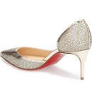 100% AUTH NEW WOMEN LOUBOUTIN GALU LASER CUT HALF DORSAY PUMP/HEELS US 7.5 — photo 3