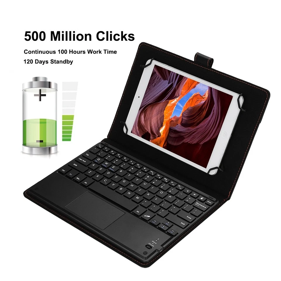 Wireless BT Keyboard Universal Tastatur für 9,7-10 Zoll Tablet PC - Bild 2 von 4