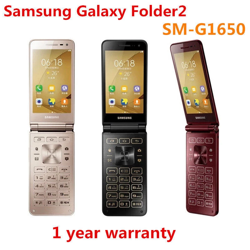 Samsung Galaxy Folder2 SM-G1650 16GB Dual SIM 4G  Unlocked Flip Phone New Sealed - Image 2 of 4
