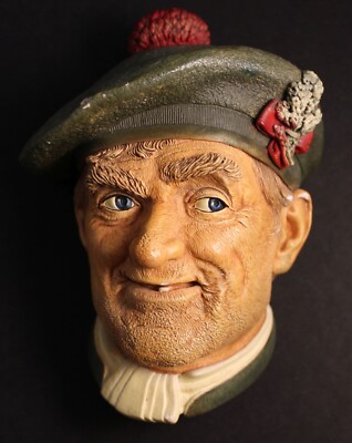 Bossons Chalkware Head Jock Scotsman 2nd Edition 1969 To 1996