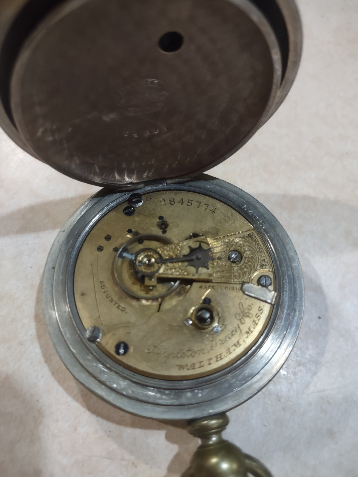 Appleton antique pocket watch with second hand ke… - image 4