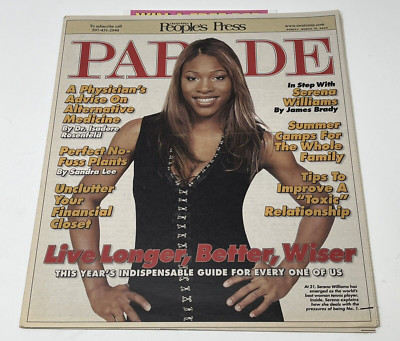 2003 Parade Magazine Serena Williams Alternative Medicine Family Summer Cams