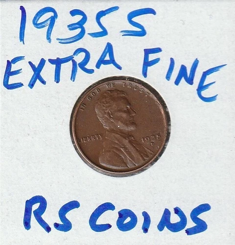 1935S    (--  EXTRA  FINE   LINCOLN  CENT --)     [ RS COINS  #52212 FREE SHIP ]