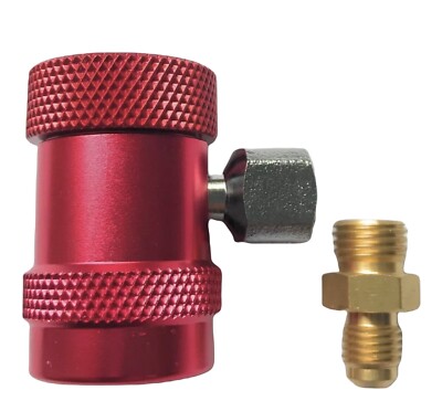 Attacco Rapido, Adattatore Rapido Aria Condizionata Basso/alto Connettore Rapido A/C R134 Con Cappuccio, Affidabile E Sicuro Per I Sistemi Di Accesso Alle Valvole - Foto 5