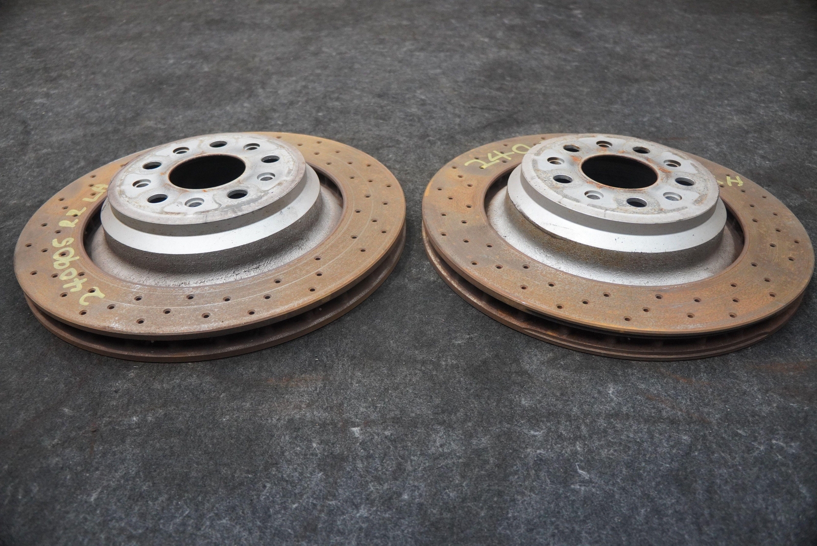 Set 2 Rear Left Right Brake Disc Rotor Maserati Quattroporte Q4 M156 2014-16