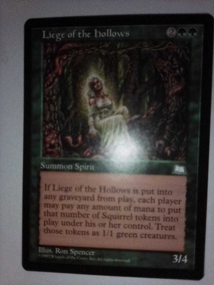 MTG Liege of the Hollows NM Weatherlight Magic - Reserved List