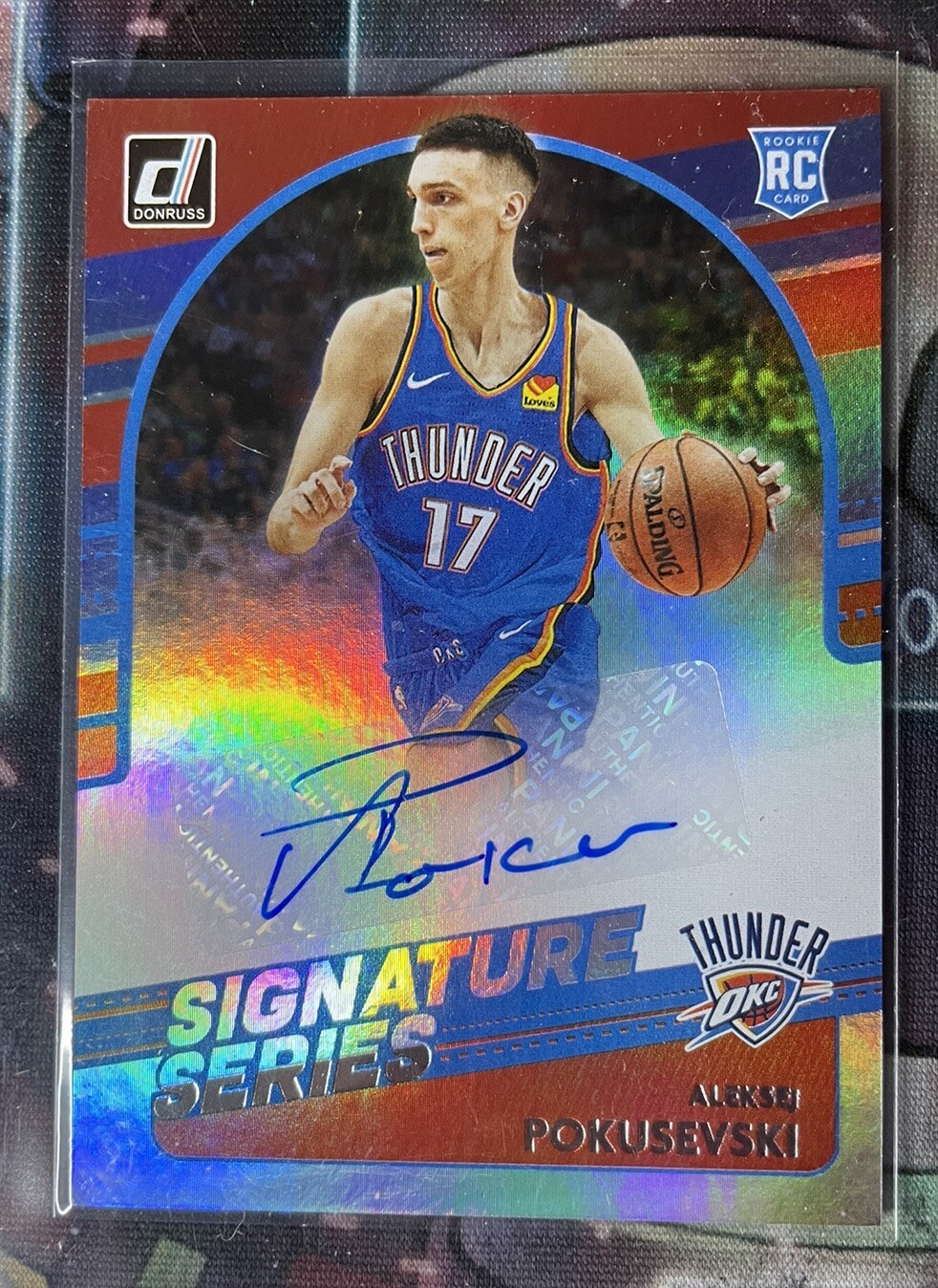 2020 Panini Donruss Signature Series Aleksej Pokusevski #SG-APK Rookie Auto RC