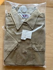 Big Mac Rugged Twill Work Shirt Permanent Press Soil Release JC Penny LG Khaki d