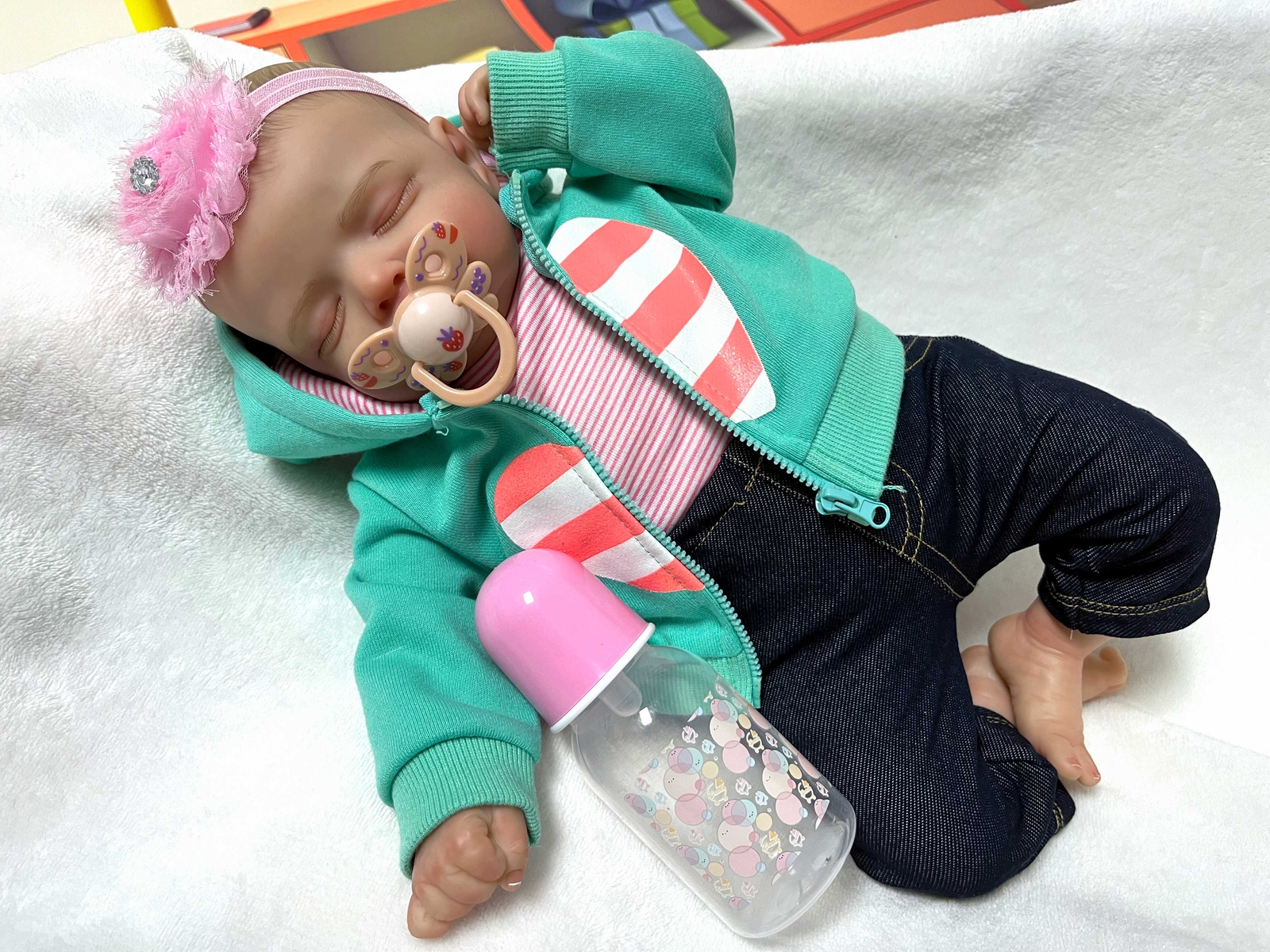 20"Sleeping Reborn Baby Doll Boy and Girl Newborn soft Body Silicone