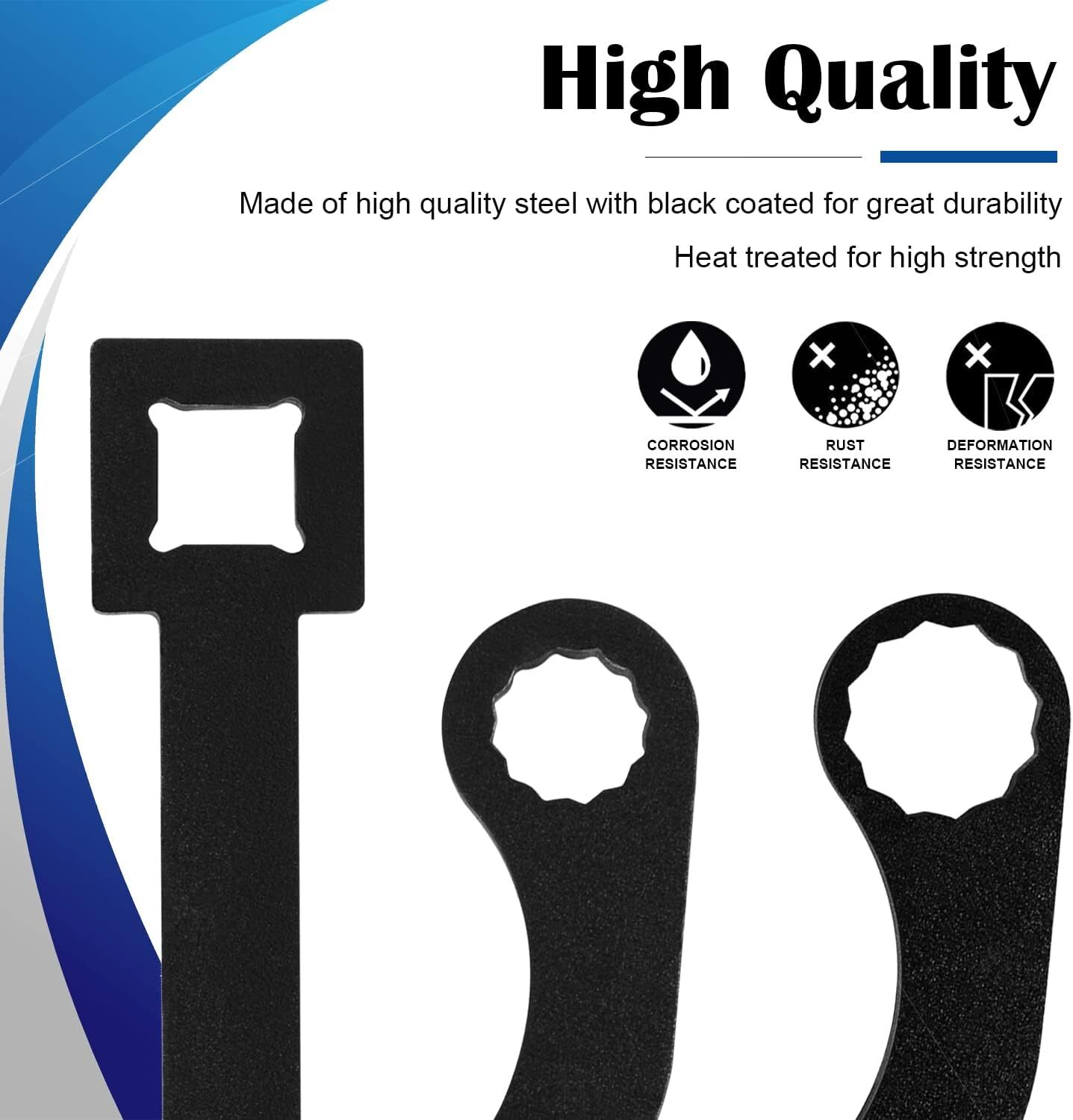 9866B 12MM & 15MM 12-Point Turbo Charger Bolt Wrench Tool Pair with 1/2" Drive